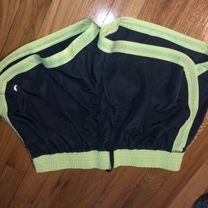 Neon yellow running shorts